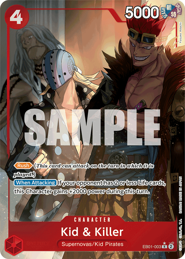 Kid & Killer — One Piece Extra Booster Memorial Collection #EB01-003, CGC 10