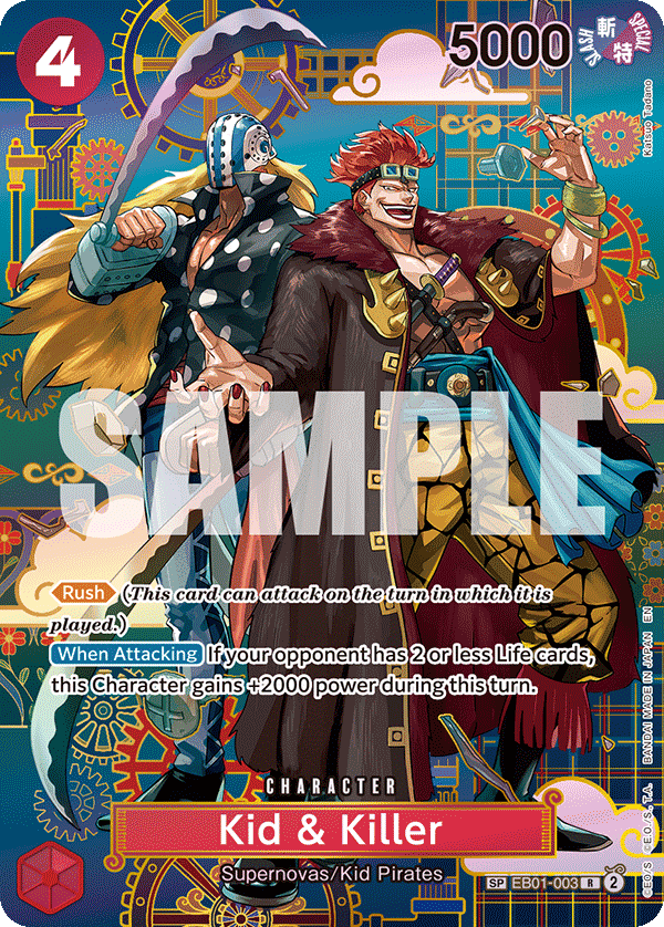 Kid & Killer — Azure Sea's Seven #EB01-003, PSA 10