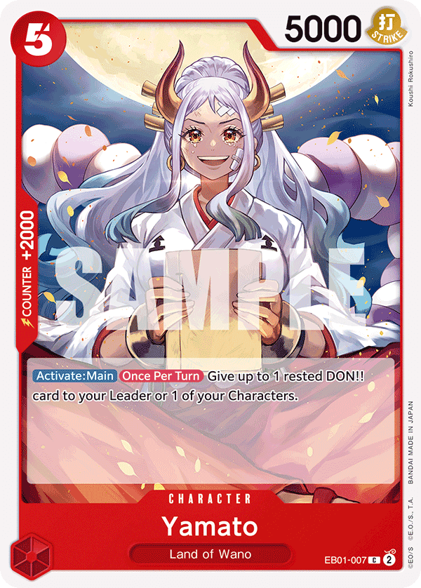 Yamato — One Piece Extra Booster Memorial Collection #EB01-007, PSA 10
