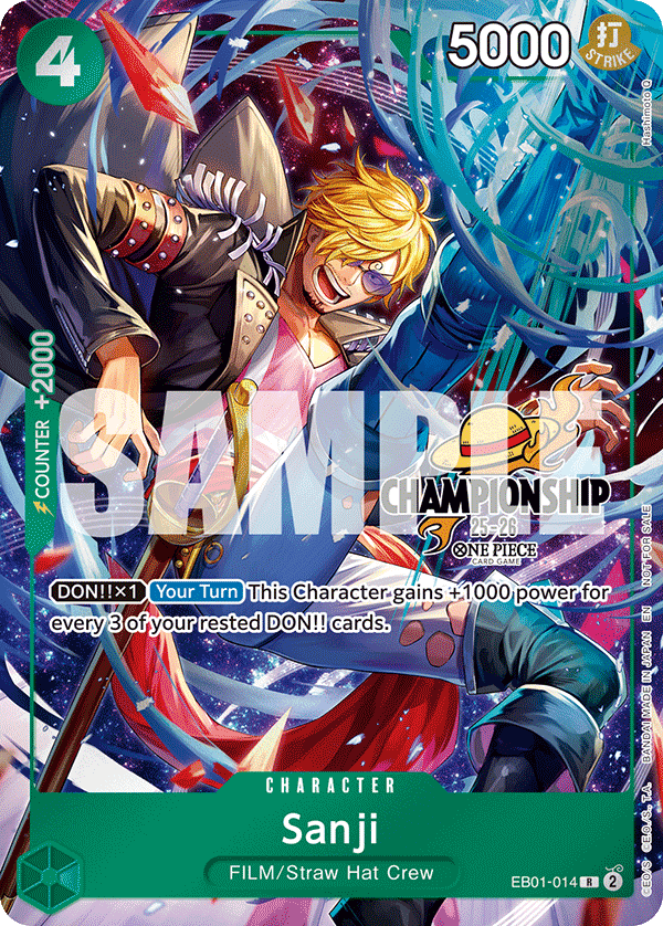 Sanji — Extra Booster Memorial Collection #EB01-014, raw, NM