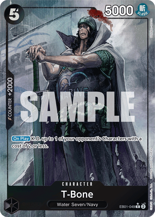 T-Bone — Extra Booster Memorial Collection #EB01-049, raw, NM