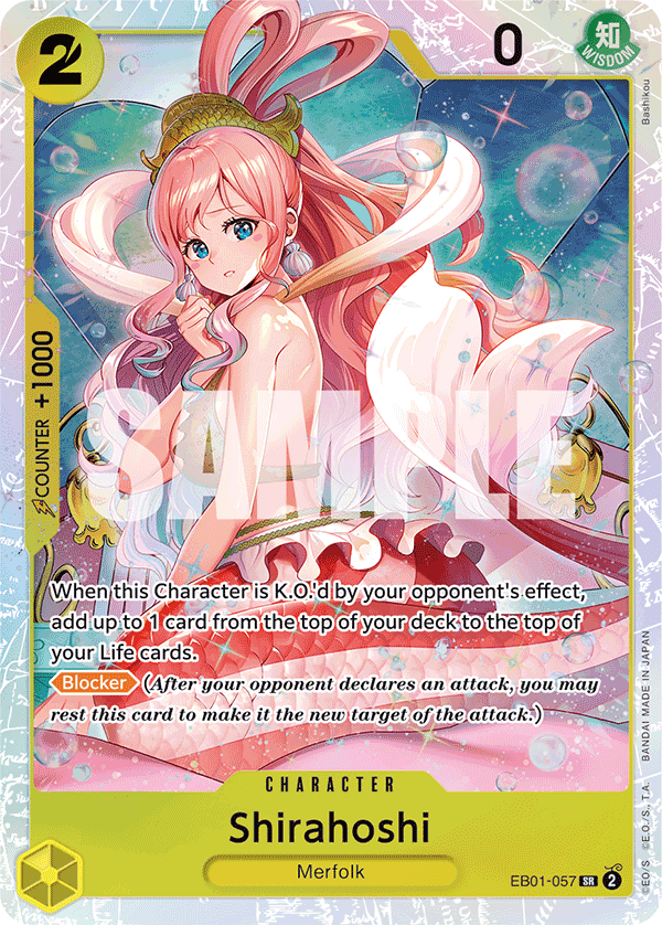 Shirahoshi — Extra Booster Memorial Collection #EB01-057, PSA 10