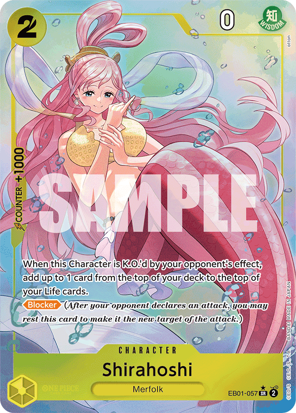 Shirahoshi — Extra Booster Memorial Collection #EB01-057, CGC 10