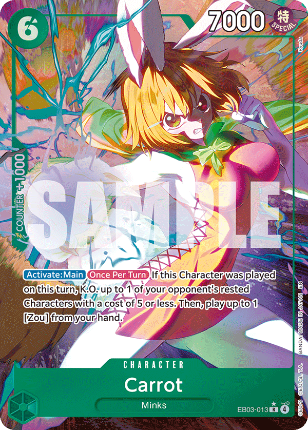 Carrot — Extra Booster Heroines Edition #EB03-013, raw, NM