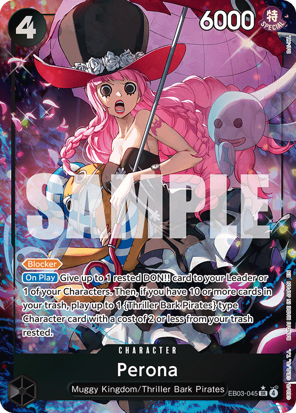 Perona — Extra Booster Heroines Edition #EB03-045, PSA 10