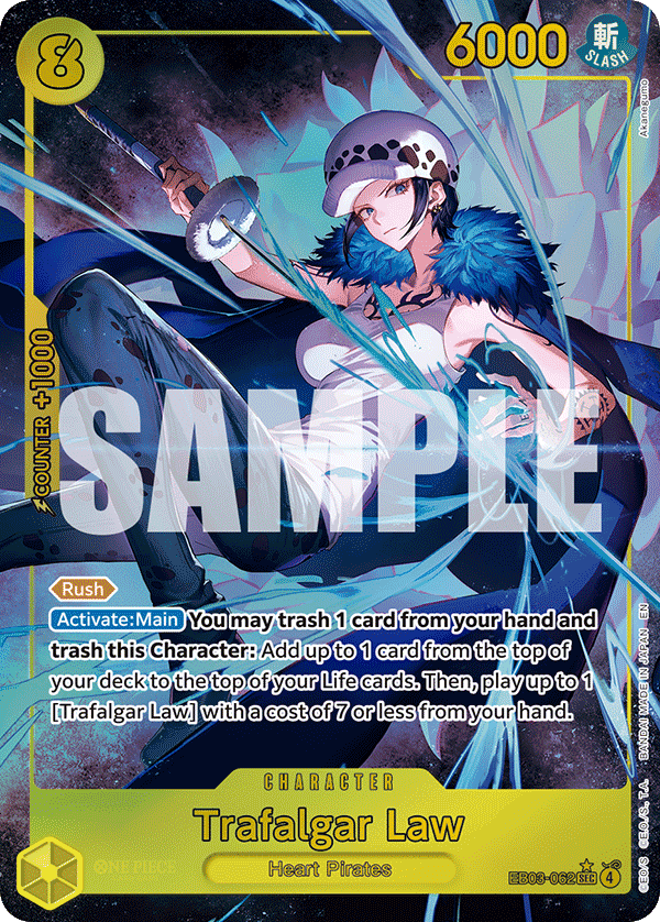 Trafalgar Law — Extra Booster Heroines Edition #EB03-062, PSA 10