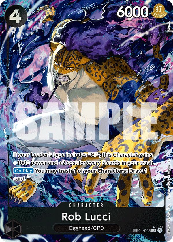 Rob Lucci — Extra Booster EB04 #EB04-048, raw, NM