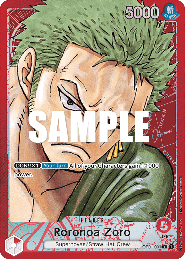 Roronoa Zoro — Romance Dawn #OP01-001, CGC 10