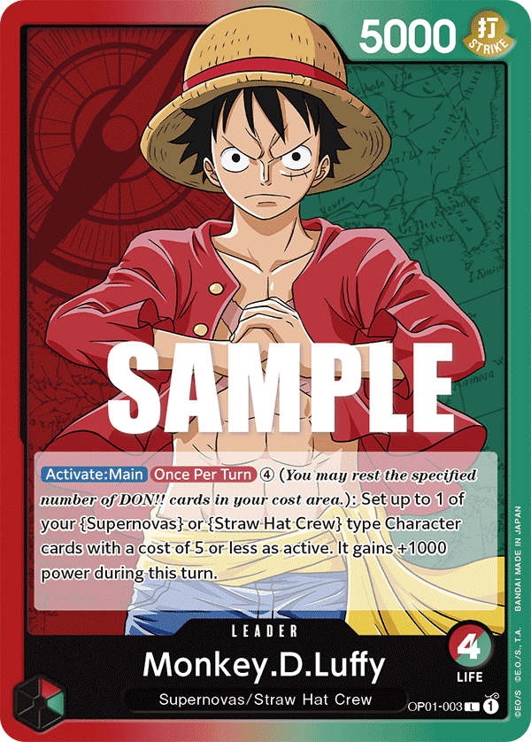 Monkey.D.Luffy — Romance Dawn #OP01-003, raw, NM