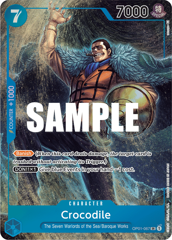 Crocodile — Romance Dawn #OP01-067, PSA 10