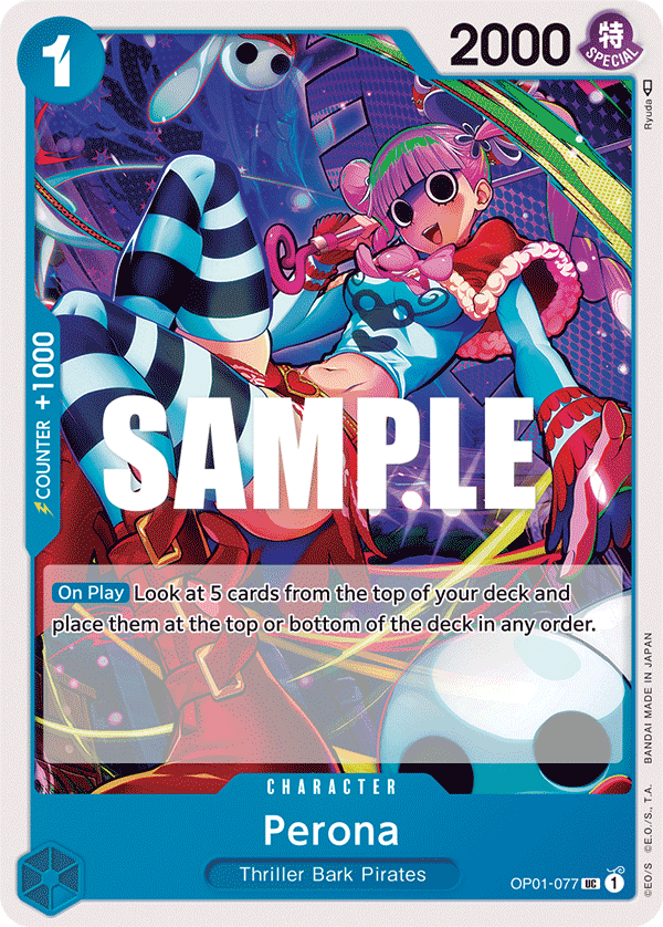 Perona — Romance Dawn #OP01-077, CGC 10