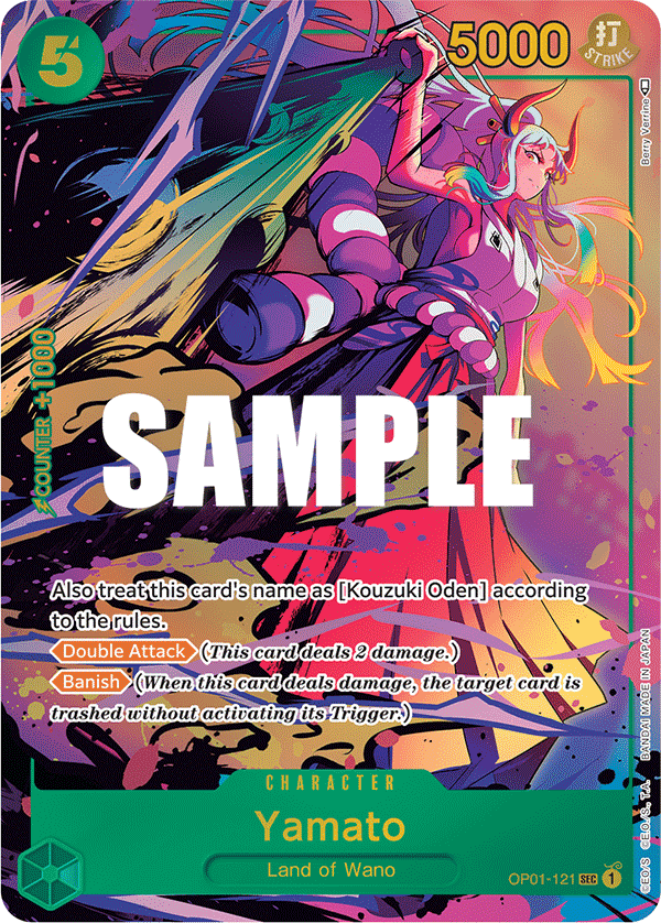 Yamato — One Piece Romance Dawn #OP01-121, PSA 10
