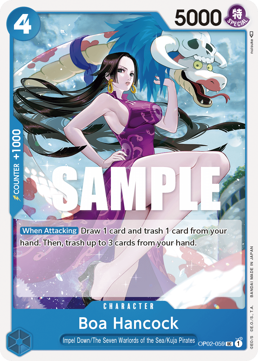 Boa Hancock — Paramount War #OP02-059, PSA 10