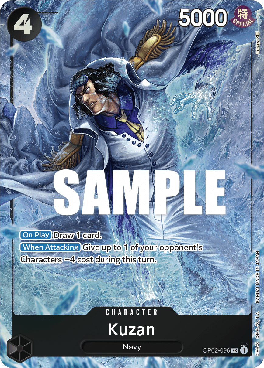 Kuzan — One Piece Paramount War #OP02-096, raw, NM