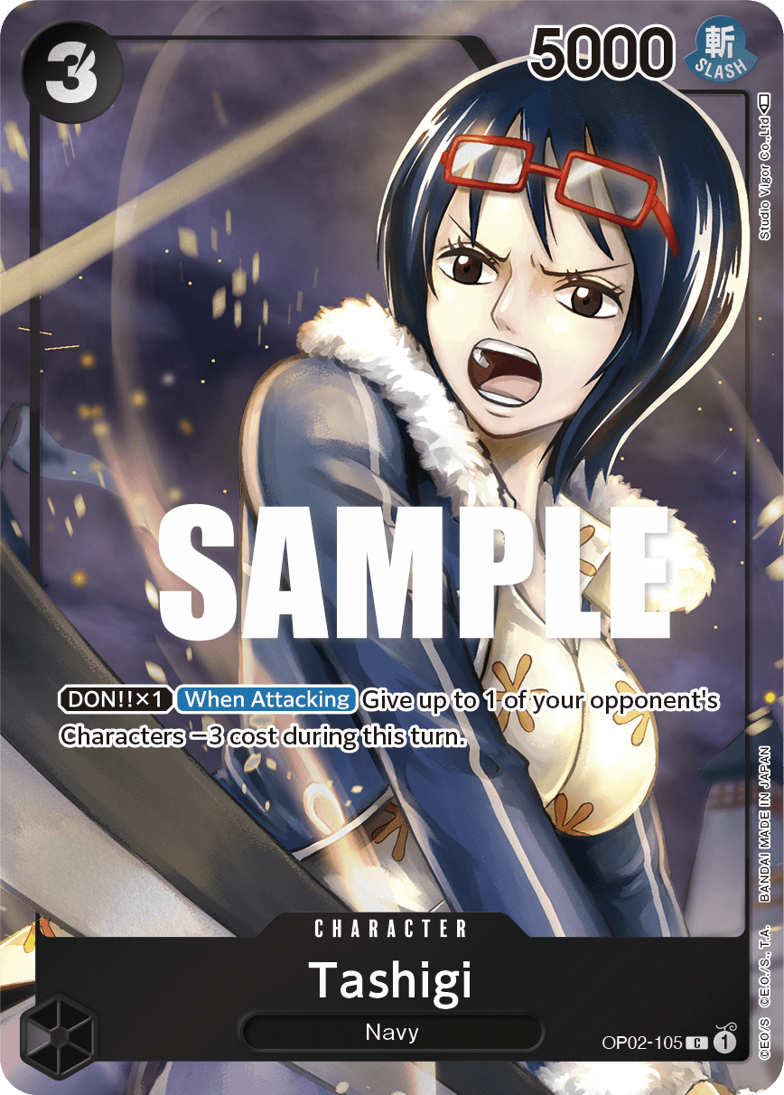 Tashigi — Paramount War #OP02-105, raw, NM