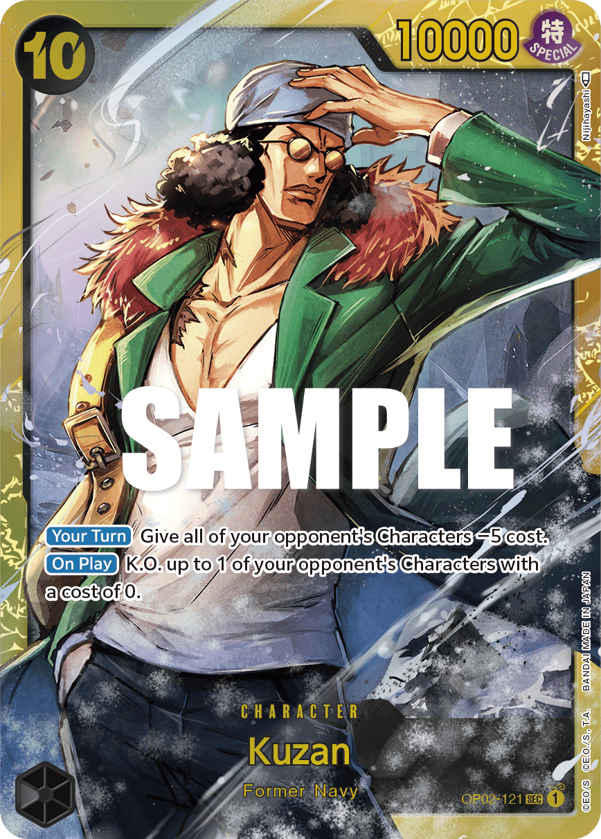 Kuzan — Paramount War #OP02-121, raw, NM