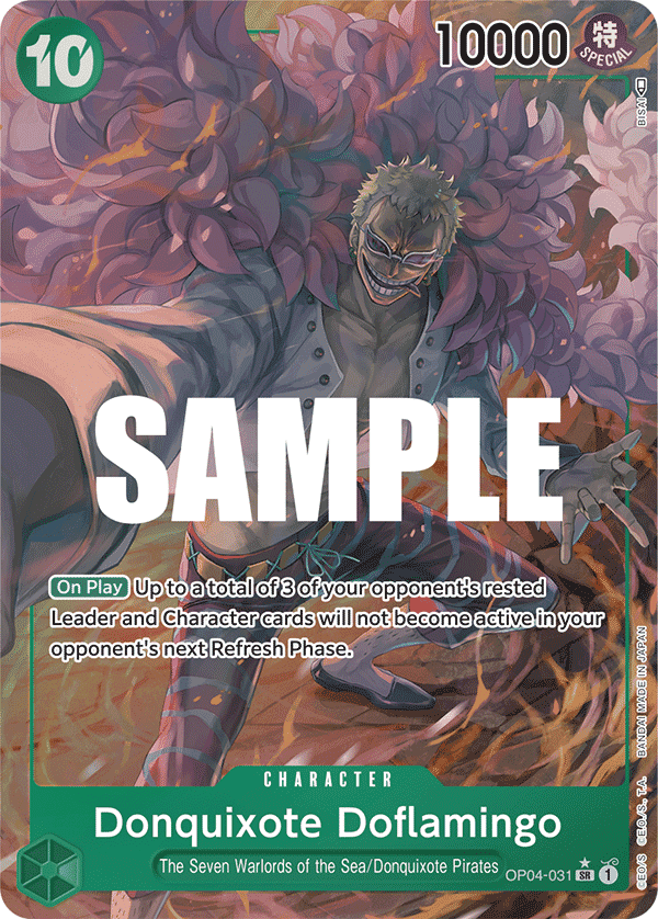 Donquixote Doflamingo — Kingdoms of Intrigue #OP04-031, CGC 10