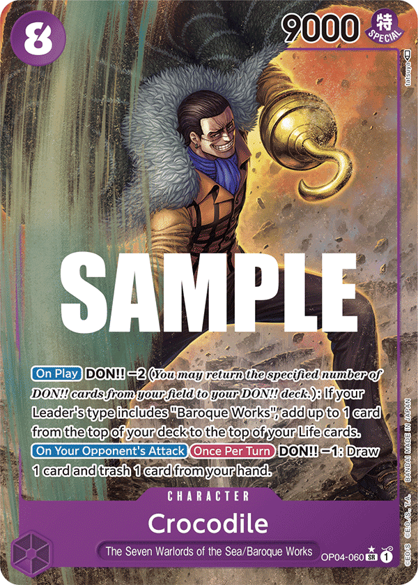 Crocodile — Kingdoms of Intrigue #OP04-060, raw, NM