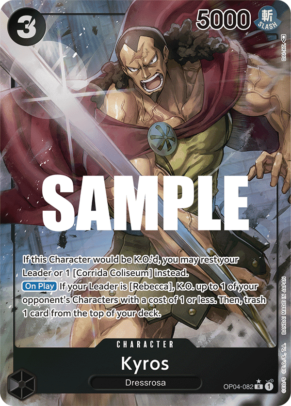 Kyros — Kingdoms of Intrigue #OP04-082, raw, NM