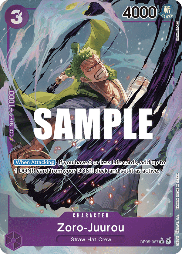 Zoro-Juurou — Awakening of the New Era #OP05-067, CGC 10