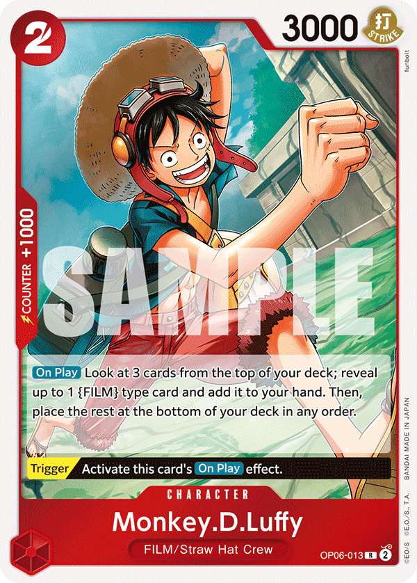 Monkey.D.Luffy — Wings of the Captain #OP06-013, PSA 10