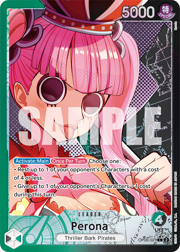 Perona — One Piece Wings of the Captain #OP06-021, PSA 10