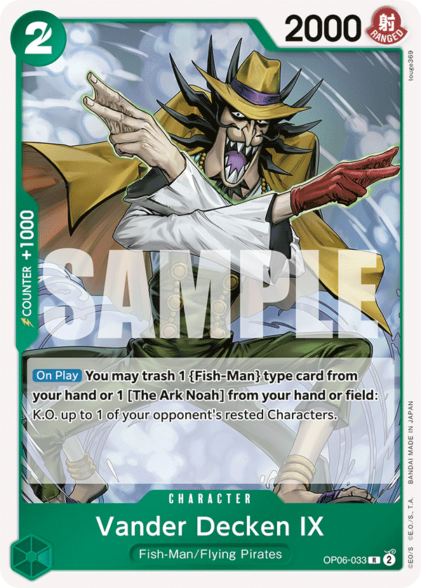 Vander Decken IX — Wings of the Captain #OP06-033, raw, NM