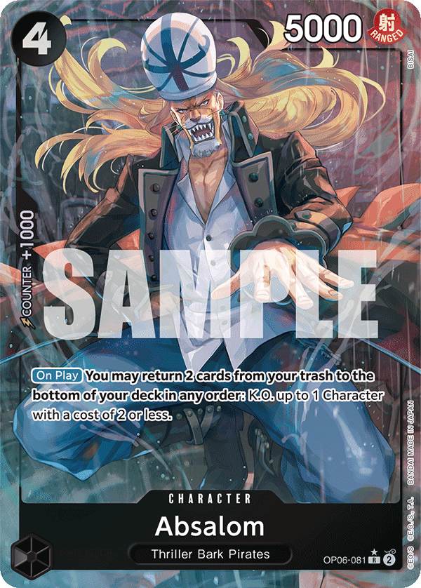 Absalom — Wings of the Captain #OP06-081, PSA 10