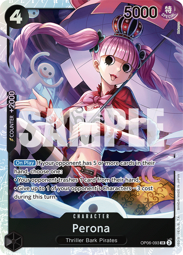 Perona — Wings of the Captain #OP06-093, PSA 10
