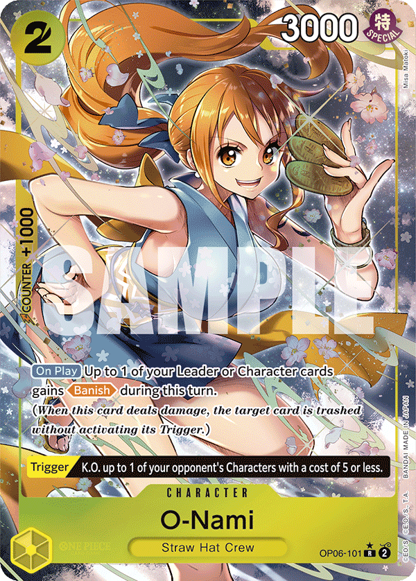 O-Nami — One Piece Wings of the Captain #OP06-101, PSA 10