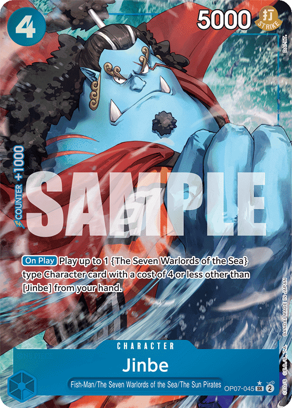 Jinbe — One Piece 500 Years in the Future #OP07-045, PSA 10