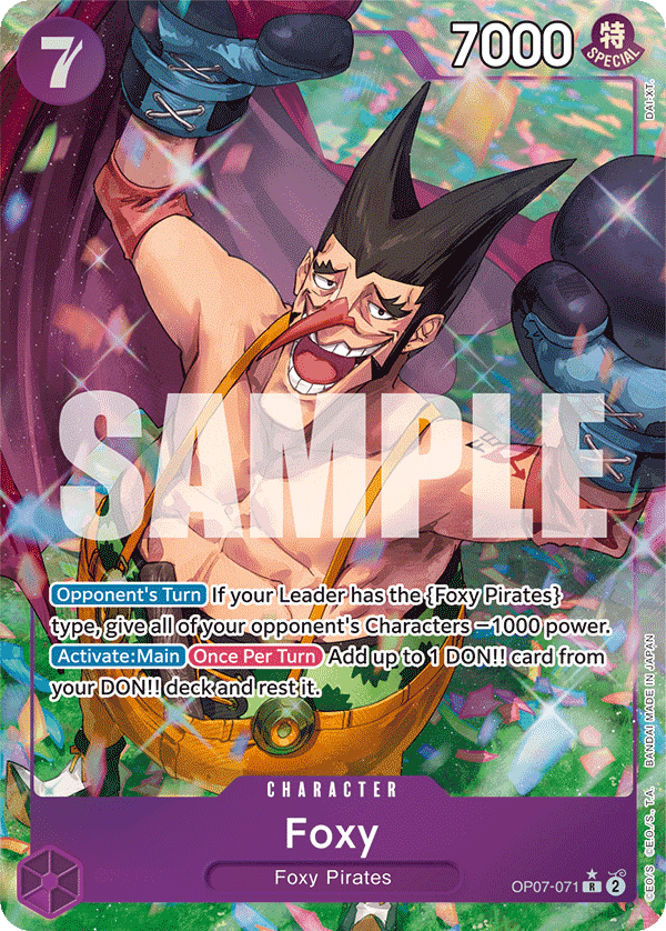 Foxy — One Piece 500 Years in the Future #OP07-071, PSA 10