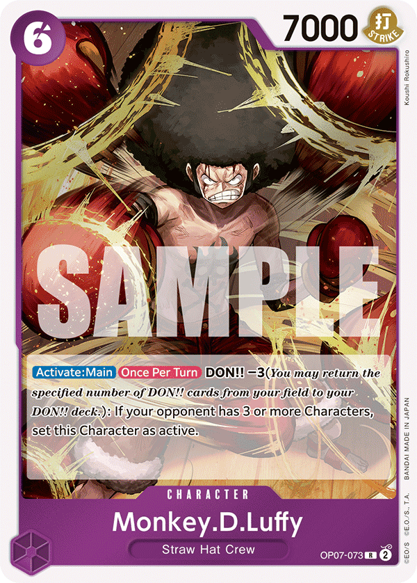 Monkey.D.Luffy — One Piece 500 Years in the Future #OP07-073, CGC 10