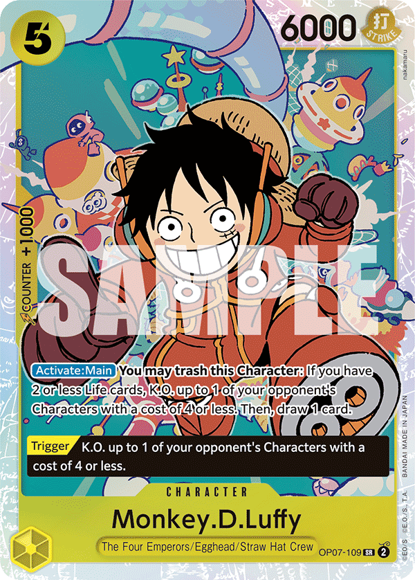 Monkey.D.Luffy — 500 Years in the Future #OP07-109, raw, NM