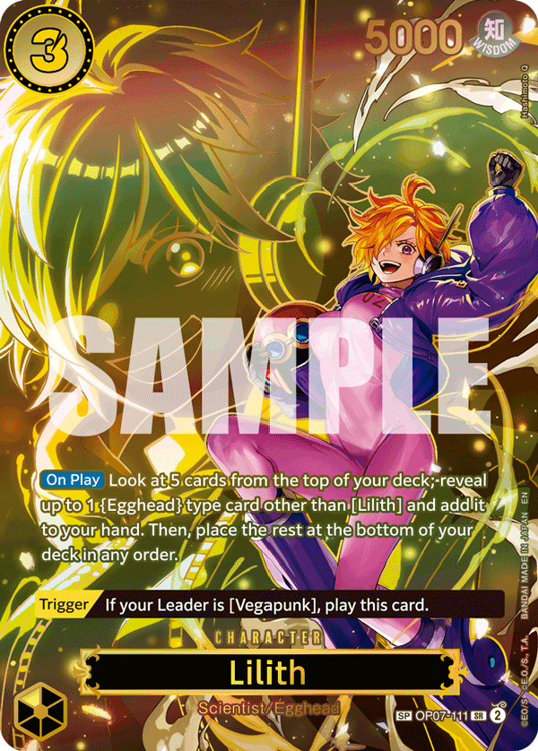 Lilith — Carrying on His Will #OP07-111, PSA 10