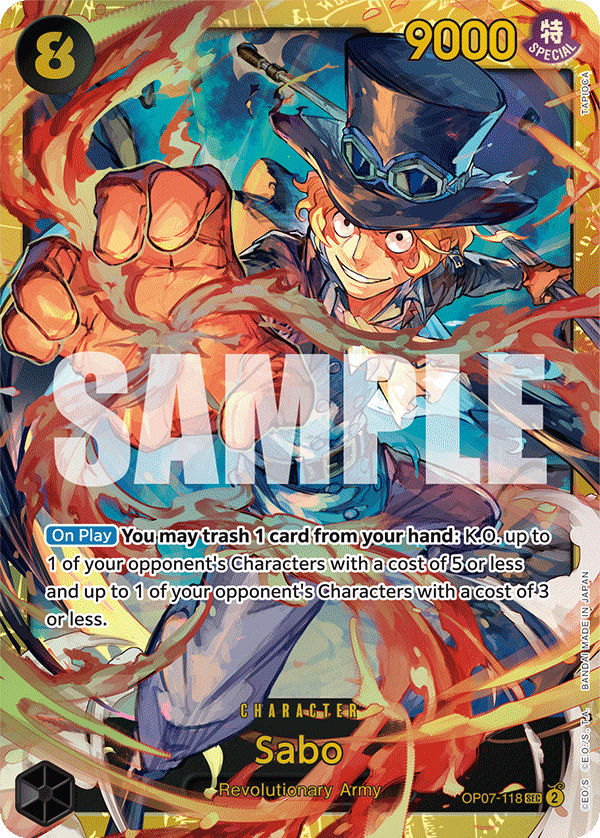 Sabo — 500 Years in the Future #OP07-118, CGC 10