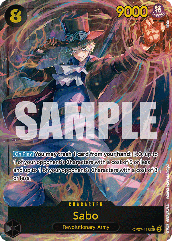 Sabo — One Piece 500 Years in the Future #OP07-118, PSA 10