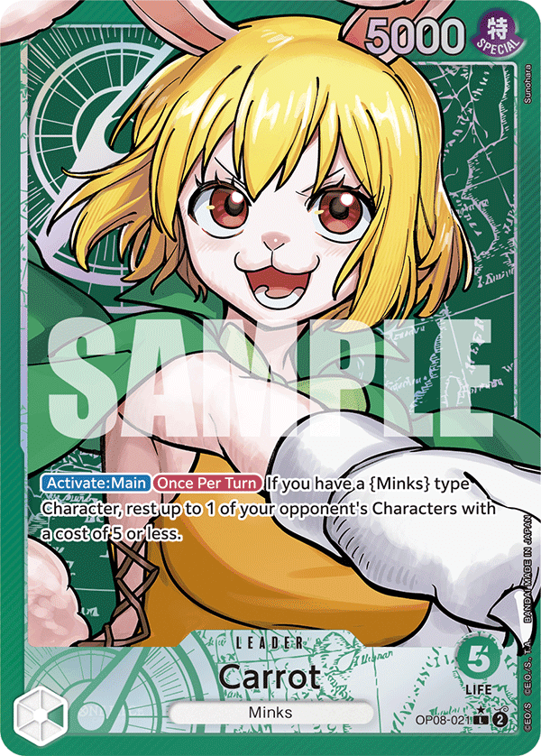 Carrot — One Piece Two Legends #OP08-021, PSA 10