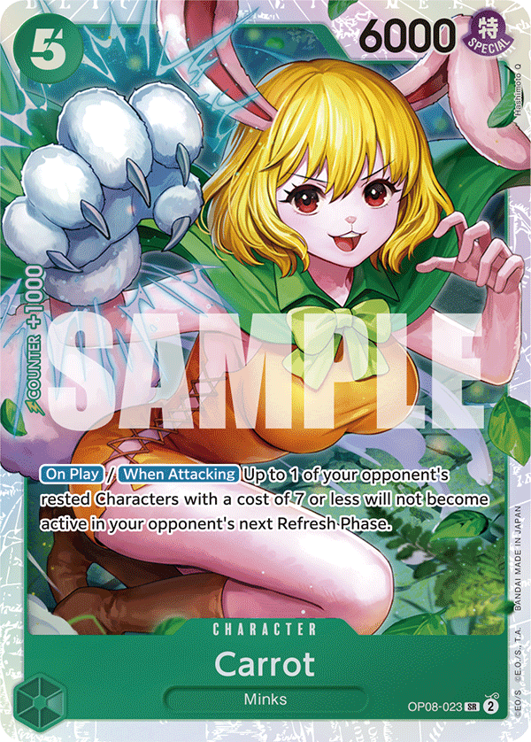 Carrot — One Piece Two Legends #OP08-023, PSA 10