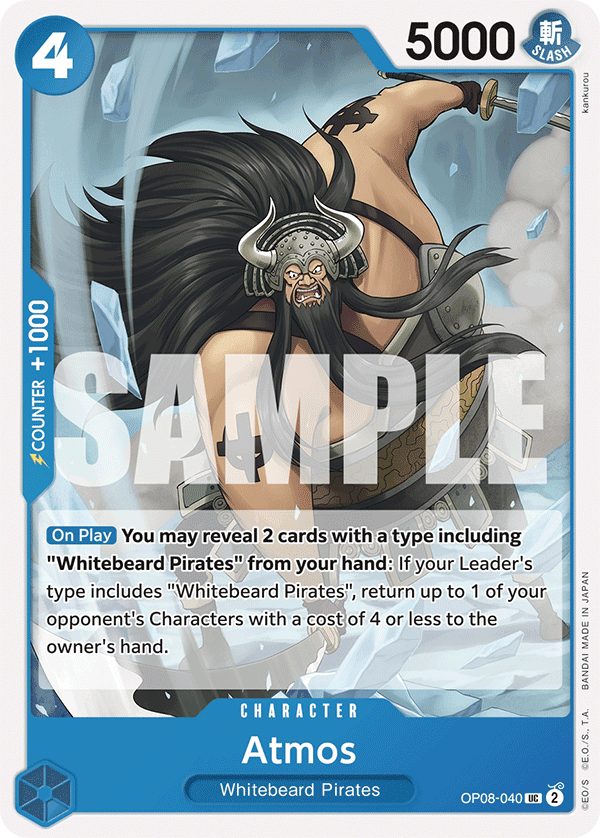 Atmos — Two Legends #OP08-040, CGC 10