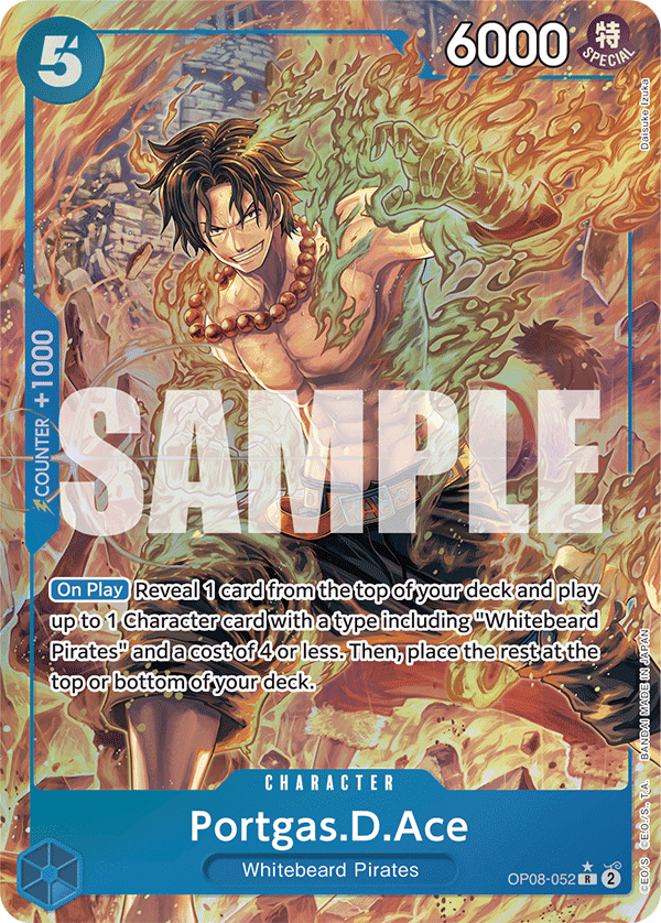 Portgas.D.Ace — Two Legends #OP08-052, raw, NM