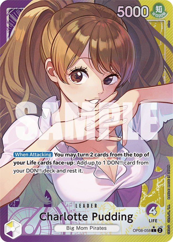 Charlotte Pudding — Two Legends #OP08-058, PSA 10