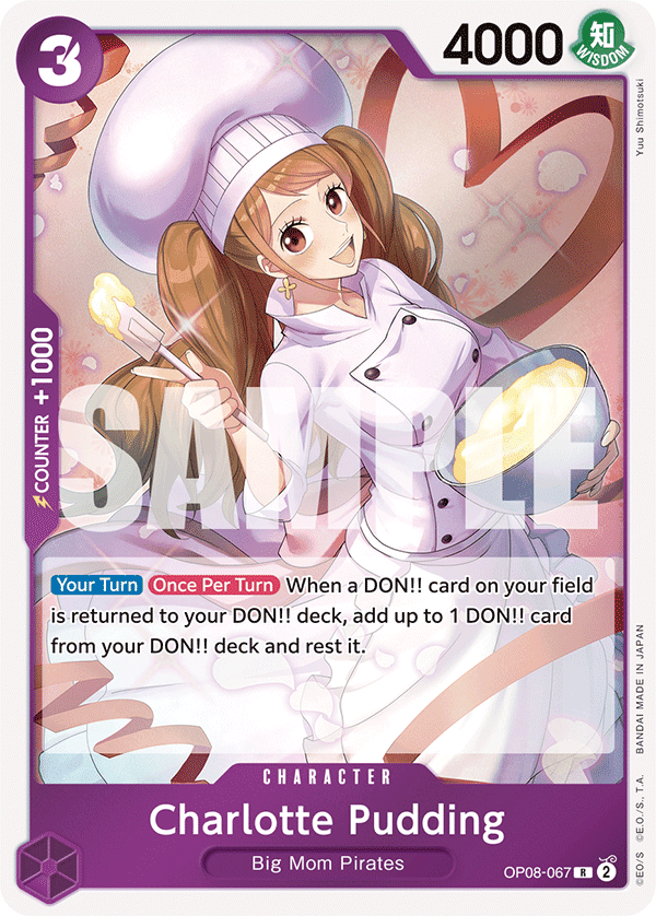 Charlotte Pudding — Two Legends #OP08-067, PSA 10
