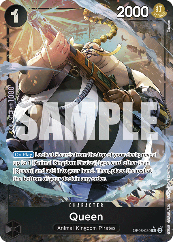 Queen — One Piece Two Legends #OP08-080, PSA 10