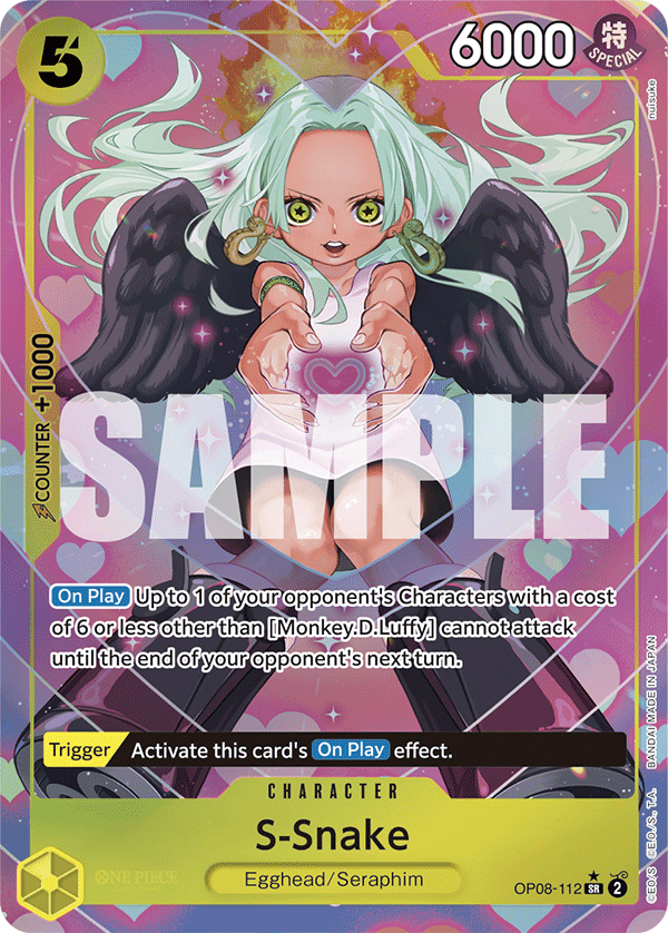 S-Snake — Two Legends #OP08-112, PSA 10