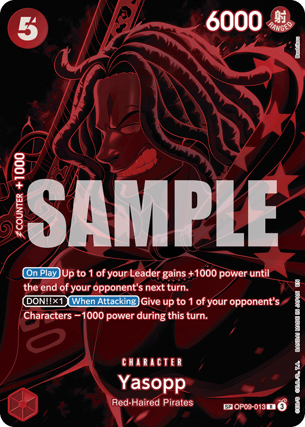 Yasopp — Legacy of the Master #OP09-013, raw, NM