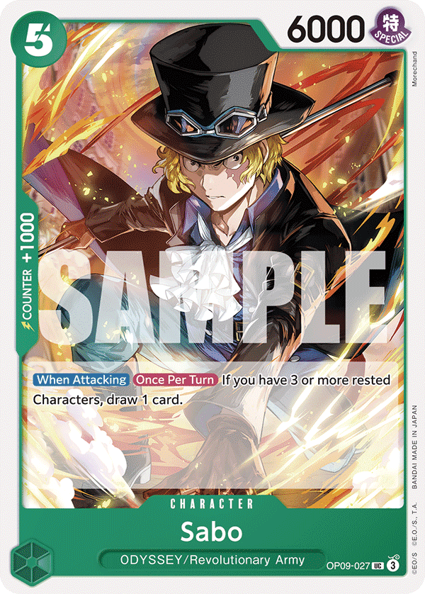 Sabo — Emperors in the New World #OP09-027, PSA 10