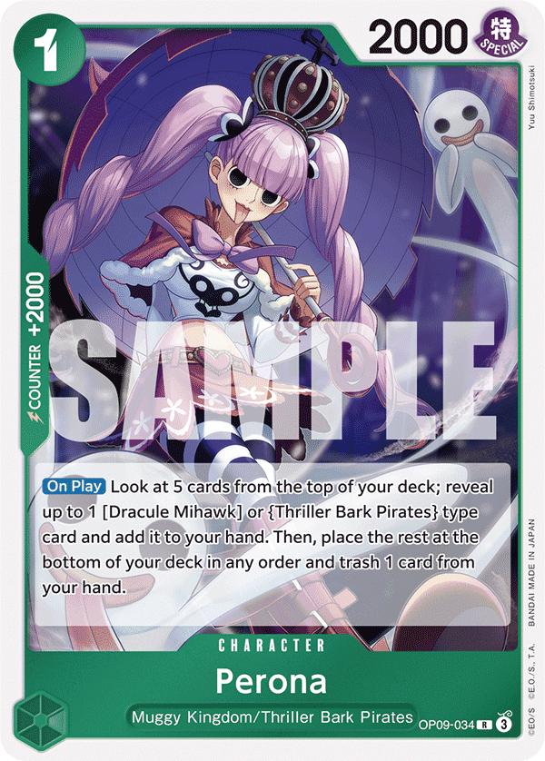 Perona — Emperors in the New World #OP09-034, CGC 10