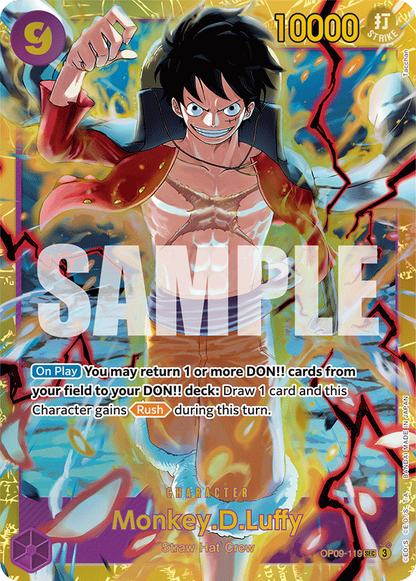 Monkey.D.Luffy — Emperors in the New World #OP09-119, raw, NM