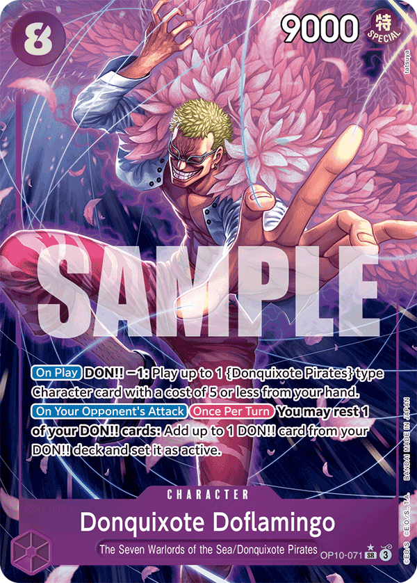 Donquixote Doflamingo — Royal Blood #OP10-071, CGC 10